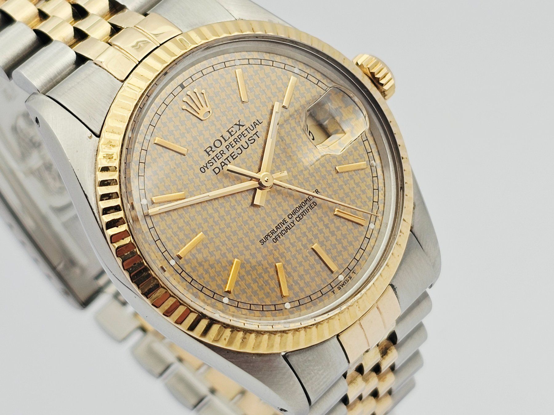 Rolex Orologi: ROLEX Datejust 16013 Stahl / Gold Houndstooth dial – Usato da Bassersdorf venduto da AnkerWatch 1