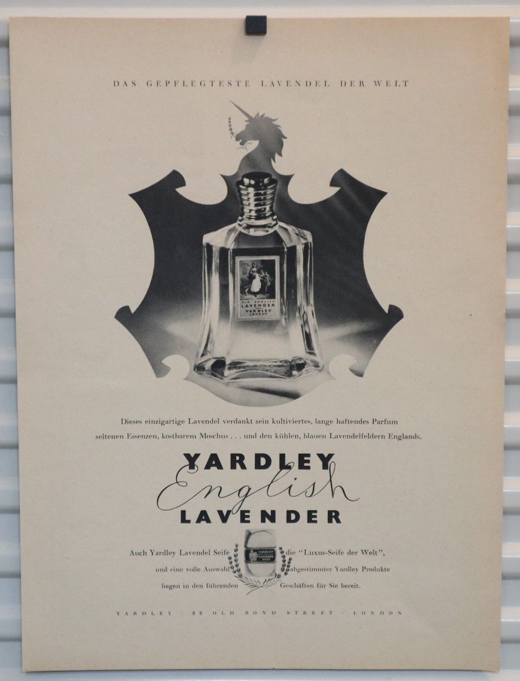 Poster & Bilder: Orig. Werbung Hermes Paillard / Yardley Lavender – Gebraucht aus Eschenbach SG von Astalavista 1