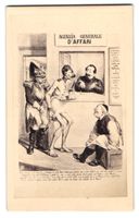 Fotografie Karikatur Kaiser Napoleon III