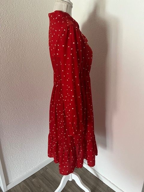 Vestiti: Angenehmes rotes Kleid- elastische Bundweite Gr 34/36 – Nuovo (secondo la descrizione) da Neerach venduto da romiping 3