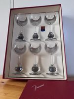 Série de 6 verres Baccarat modèle Pavot designer Boris Tabac