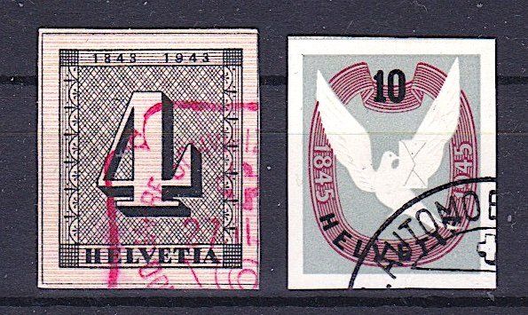 Tous les timbres: Blockausschnitte W12 und W22, gest., Kat. 70.- – D'occasion à Richterswil par Dyaris2025
