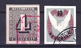 Blockausschnitte W12 und W22, gest., Kat. 70.-