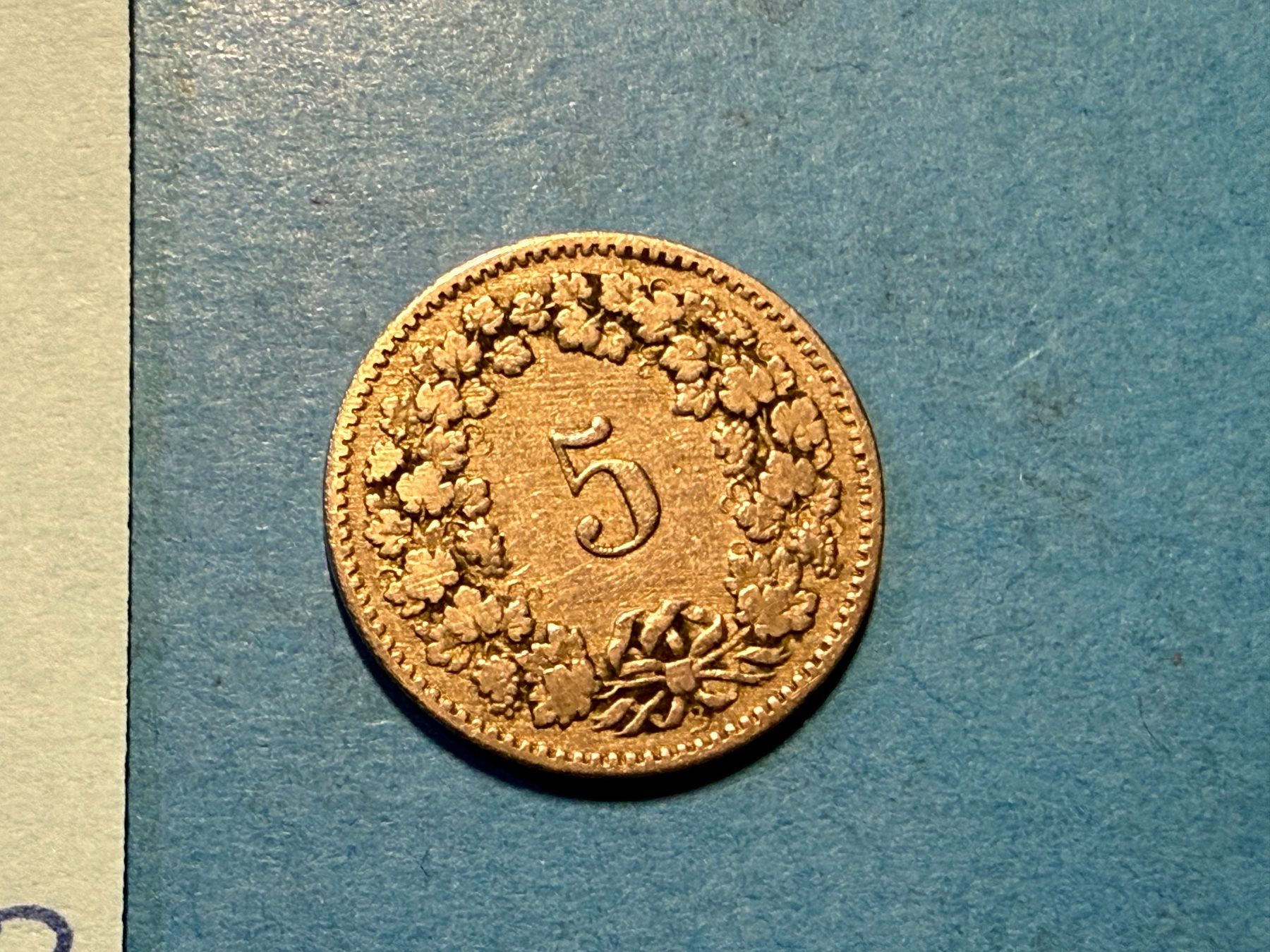 Alle Münzen: SUISSE : 5 CENTIMES 1889 – Gebraucht aus genève von GEnumist 2
