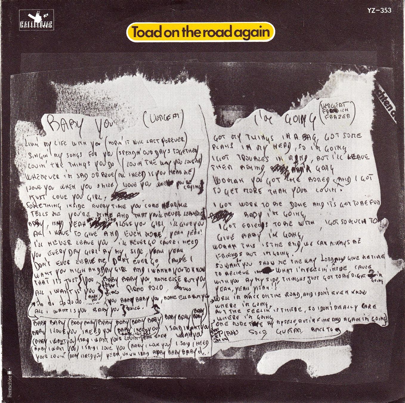 Schallplatten: Toad Vinyl Single von 1977 – Gebraucht aus Volketswil von Abcrecords 1