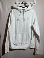 Weisser Kapuzenpullover Hoodie von Nike Gr. M