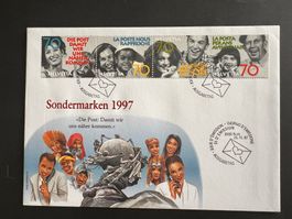 FDC Brief 1997 Sondermarken Philswiss Spezialcouvert (P876)