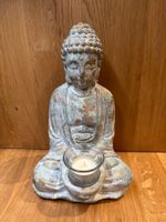 Buddha Figur mit Teelichthalter im Shabby Chic Vintage Look