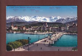 LUZERN - Seebrücke - Bahnhof - 1931