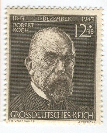 Tutti i francobolli: Briefmarke "Robert Koch". Deutsches Reich 1943 – Nuovo e nell'imballaggio originale da Basel venduto da Butsch5