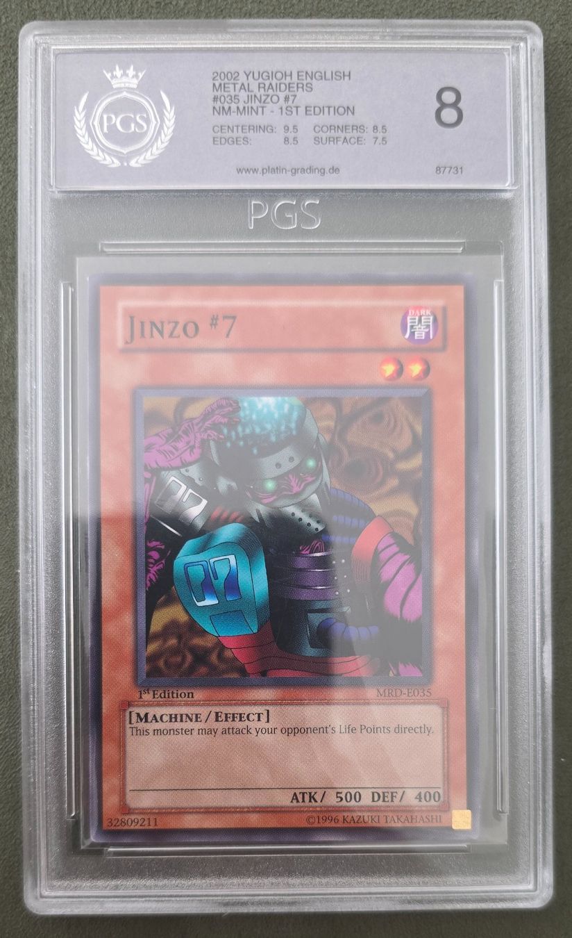 Yugioh Sammelbilder & Trading cards: Yu-Gi-Oh! PSA / PGS 8 1.Edition MRD-E035 Jinzo #5 – Gebraucht aus Oberwil BL von Autobueb