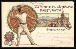 Litho Ganzsache PP15 C33: Offenbach a. M