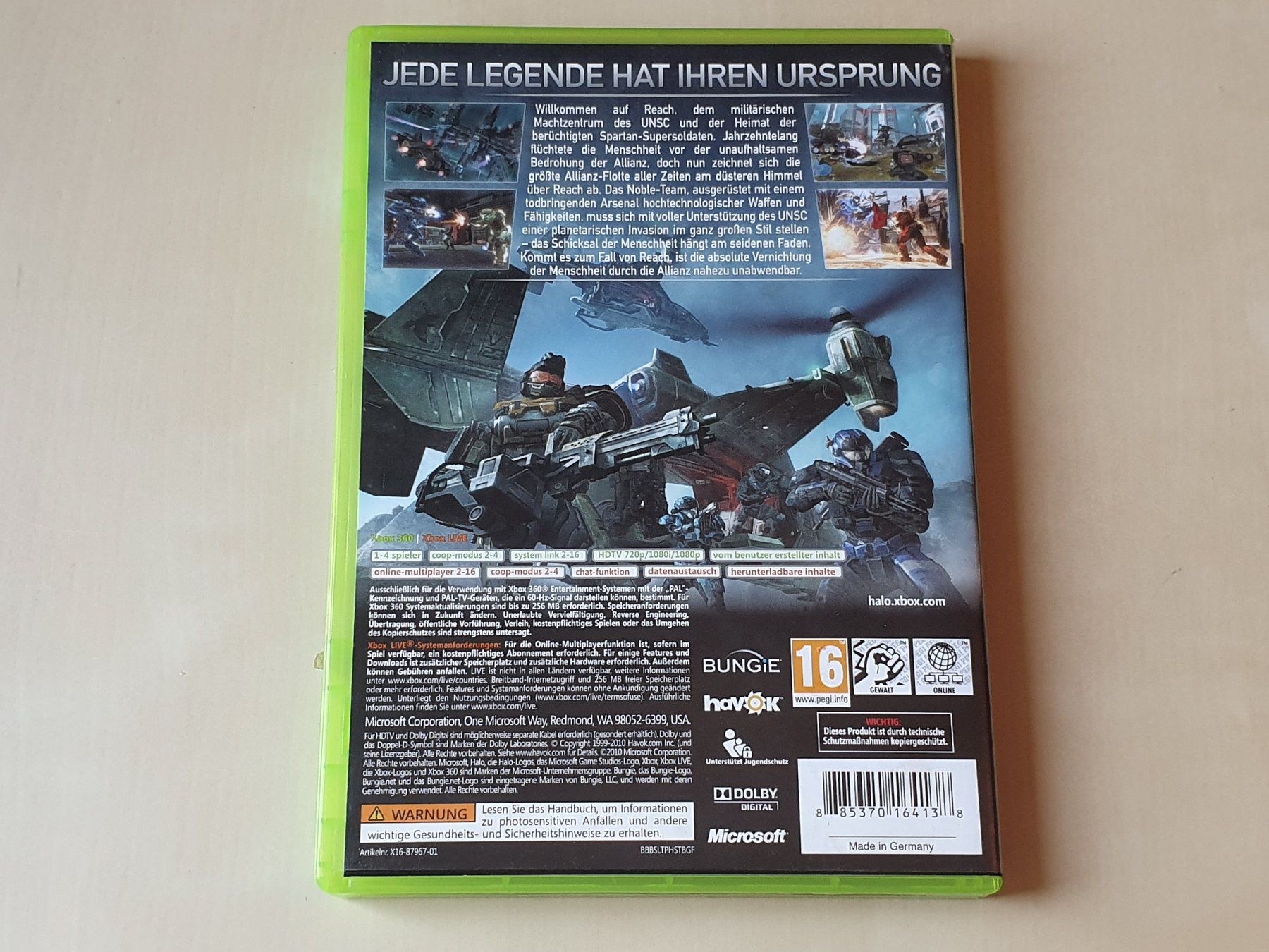 Microsoft Jeux: Halo Reach – D'occasion à Stansstad par collectorsshop 1