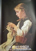 Albert Anker (Strickendes Mädchen, 1884)