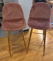 Barhocker Pink Samt Home24