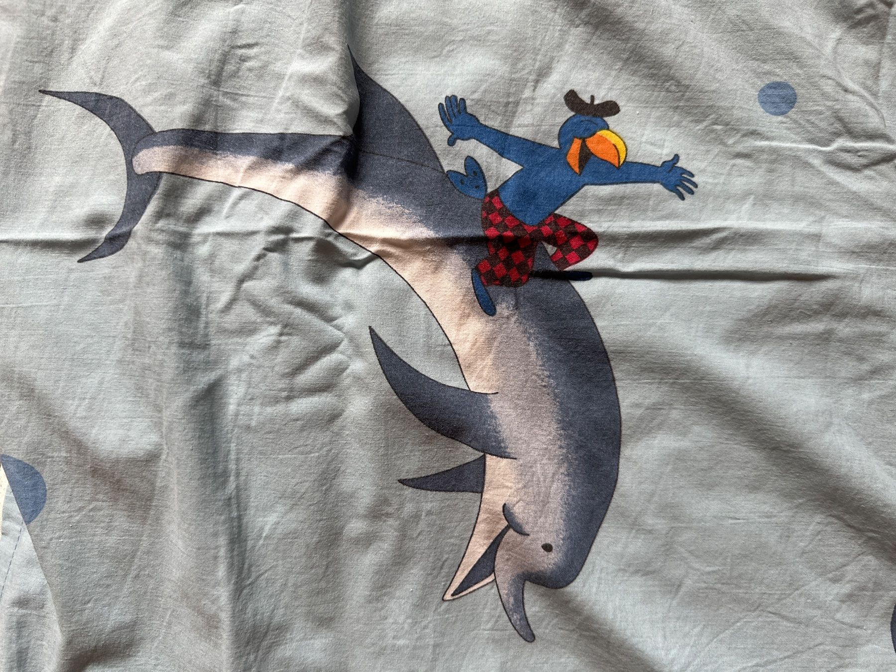 Bettwäsche: Kinder-Bettbezug Globi mit Delfin – Gebraucht aus Grüningen von lovinho 1