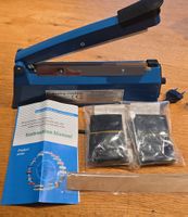 Folien-Schweissgerät blau neu mit 200 stk. Beutel  6cm*9cm