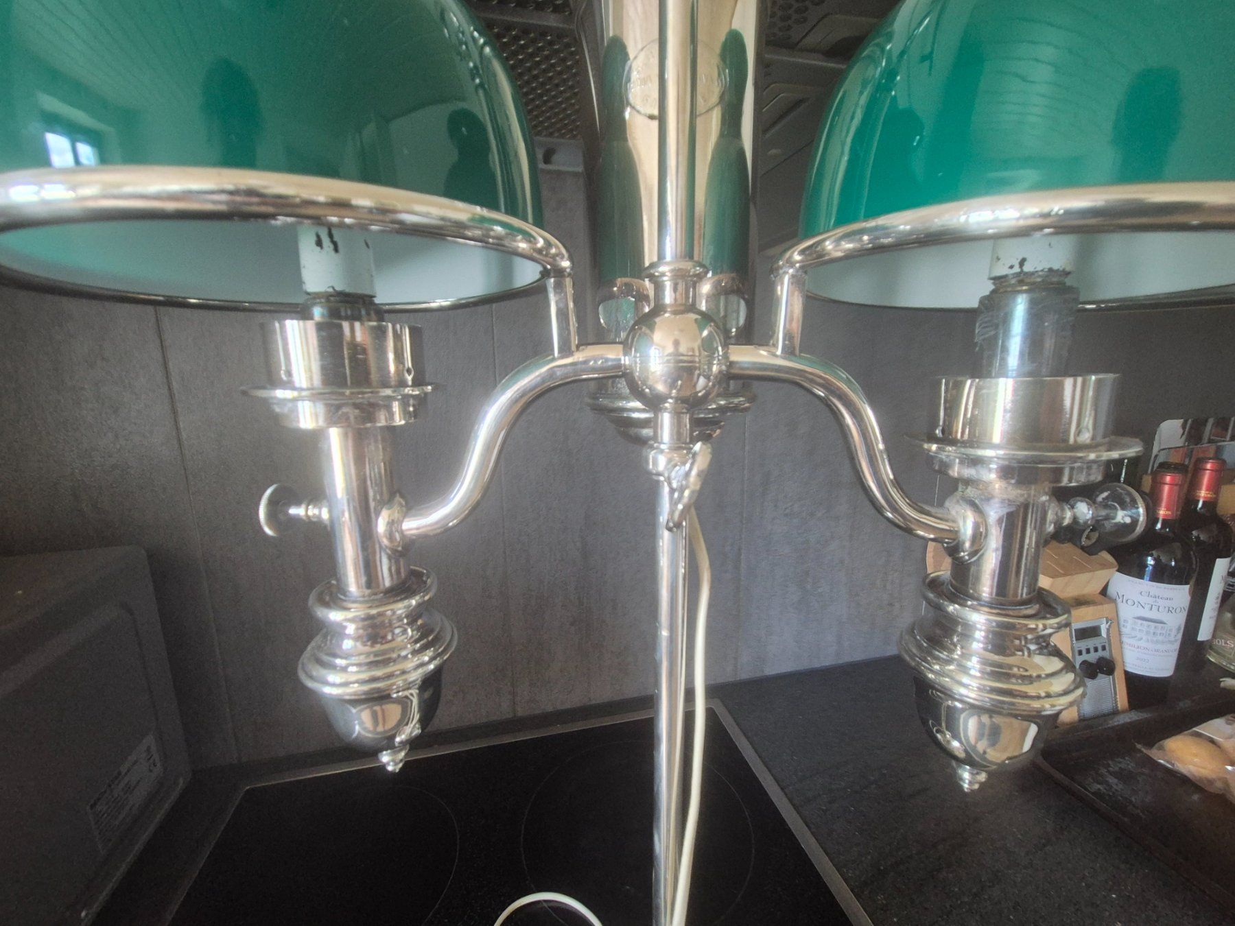 Lampade: Rare Brasse Student Lamp C.1910 – Usato da Essertes venduto da onezoneplay 5