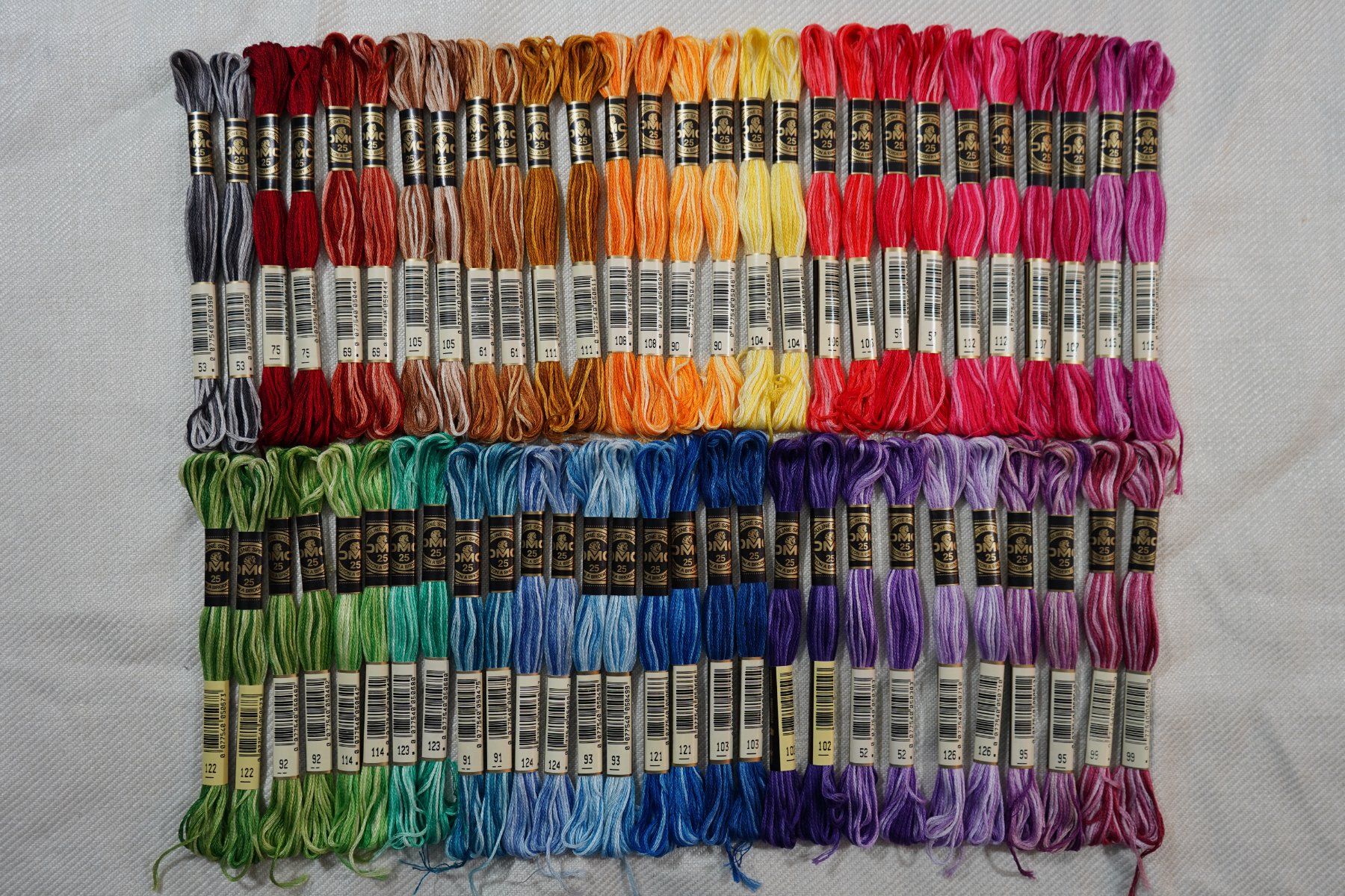 Kordeln & Faden: 56 DMC Mouliné Spécial Multicolor Art 117 - LOSB1 – Neu und originalverpackt aus Mels von DACRI 1
