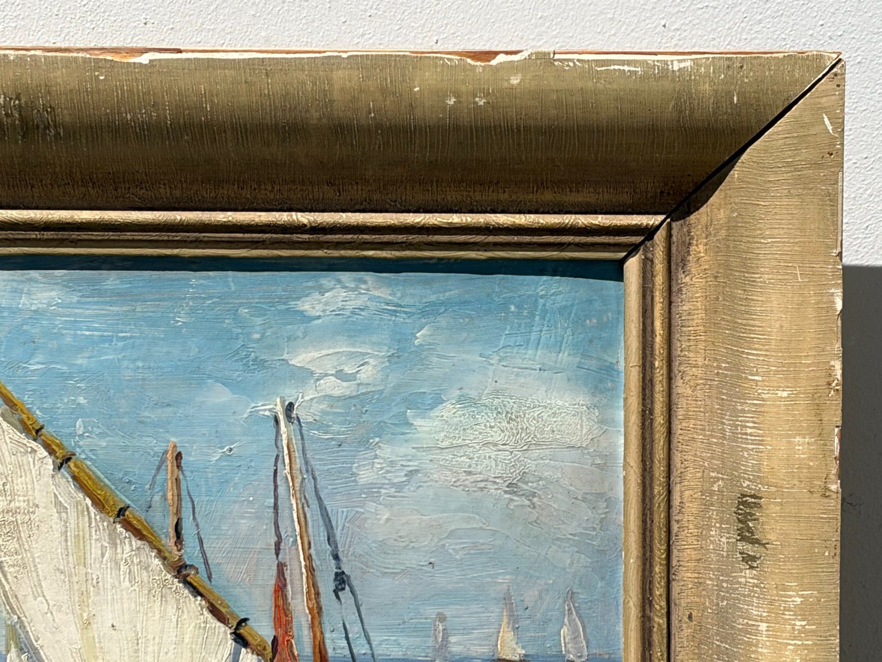 Tableaux: Ölgemälde Segelboote, signiert – D'occasion à Boll par NRie 7