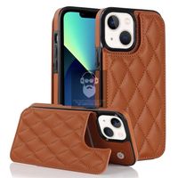 Schutzhülle Lux Etui Case Cover Leder Braun für iPhone 15