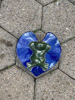 Porzellandekoration Frosch