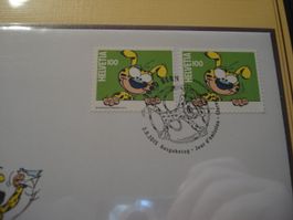Abart Marsupilami 2015, FDC-Combo, geänderter Eckzahn