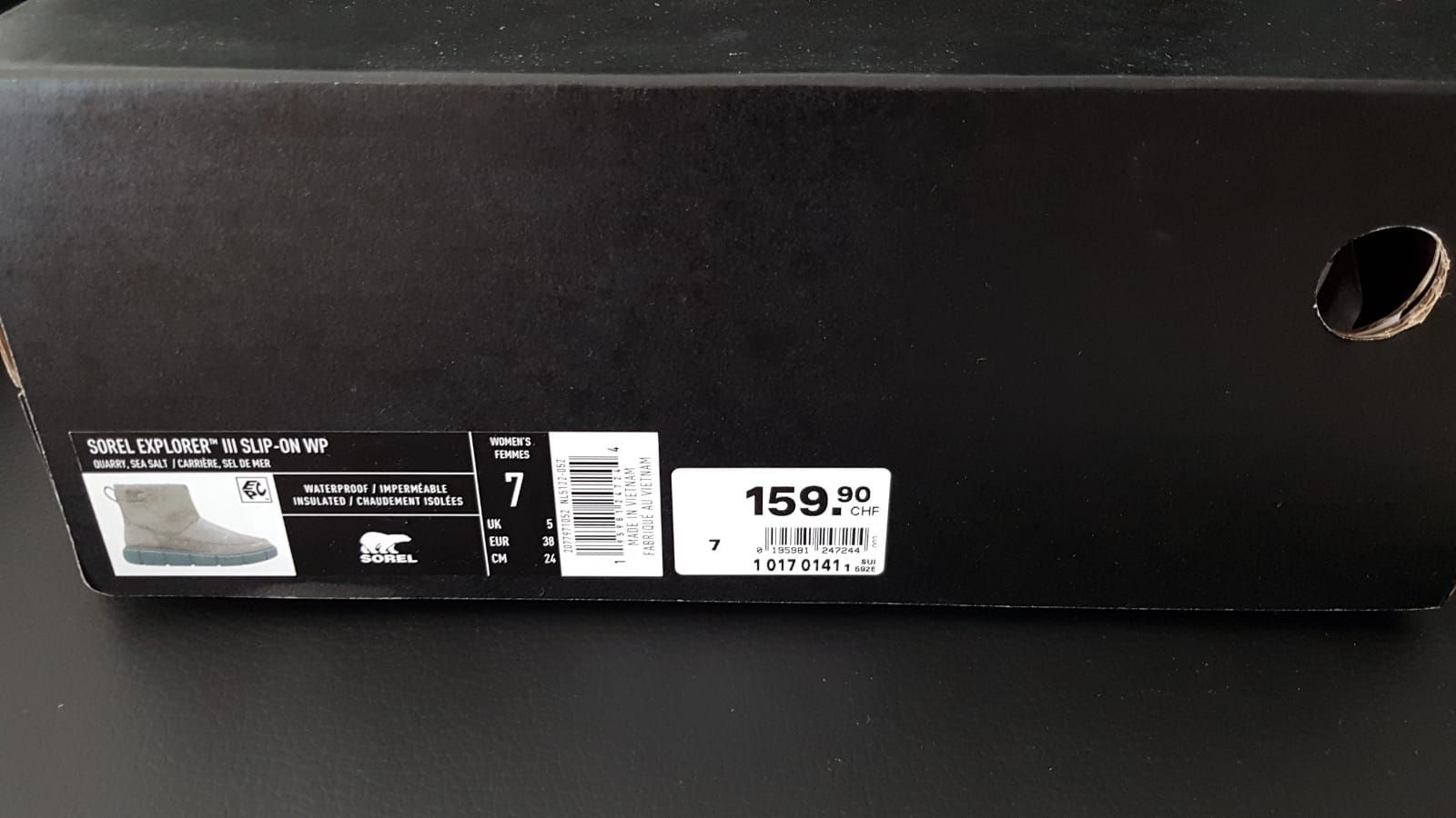 Sorel Scarpe da donna: Sorel Explorer iii slip on Gr.38,Wasserdicht. – Nuovo e nell'imballaggio originale da Zürich venduto da ata_c8nh 7