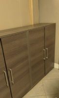 2Stk graue Sideboard mit Türen