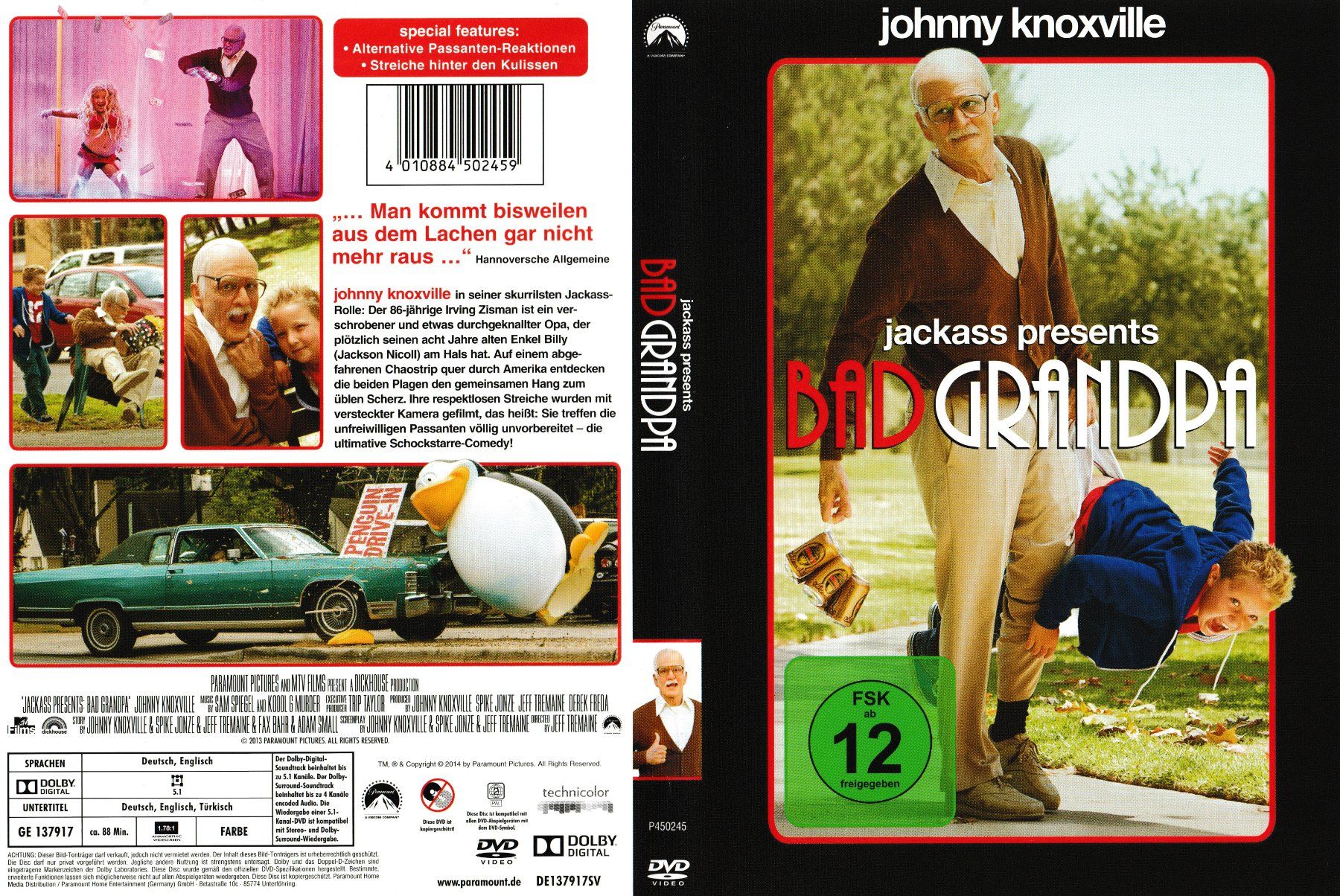 Tutti i DVDs: DVD - Jackass: Bad Grandpa – Usato da Langnau am Albis venduto da MediaRescuerKeLoX