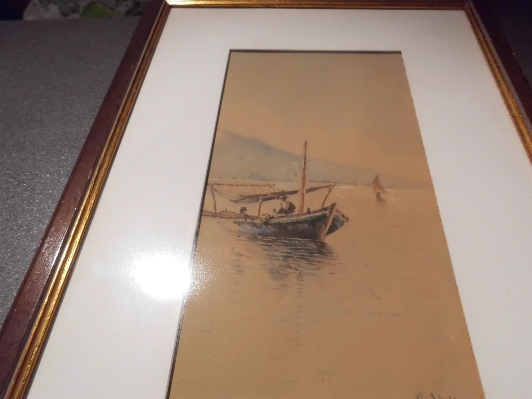 Poster & Bilder: Bild Boot, farbig, S. Villar – Gebraucht aus Zürich von abraxas1291 1