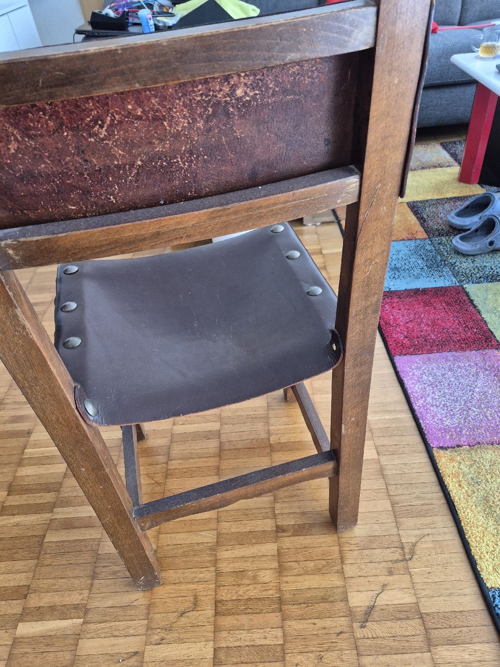 Sedie: Holz+Leder Stuhl – Usato da Obernau venduto da Trix50 2