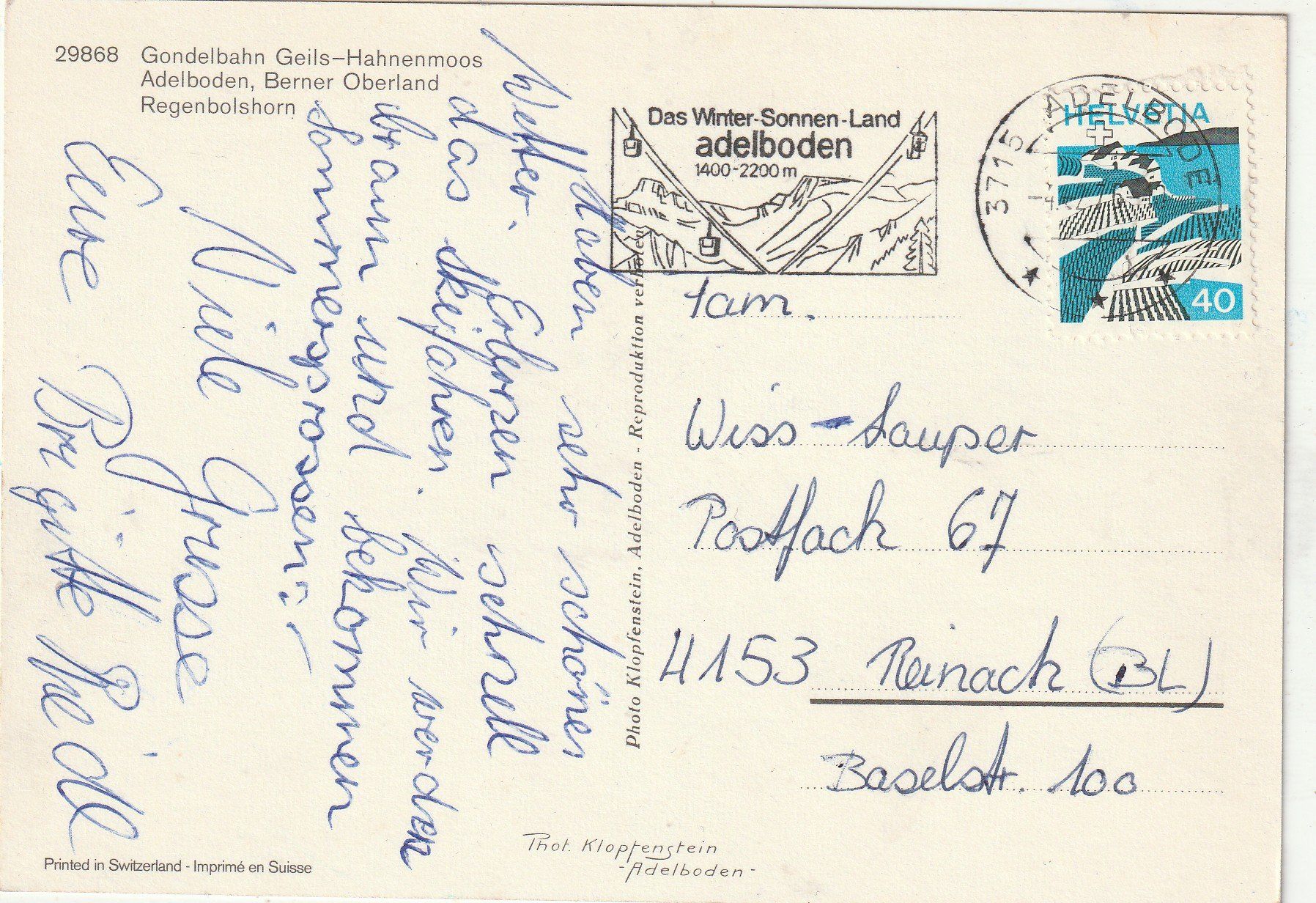 Cartoline postali: Bergbahn Sörenberg – Usato da Lumbrein venduto da made02 1