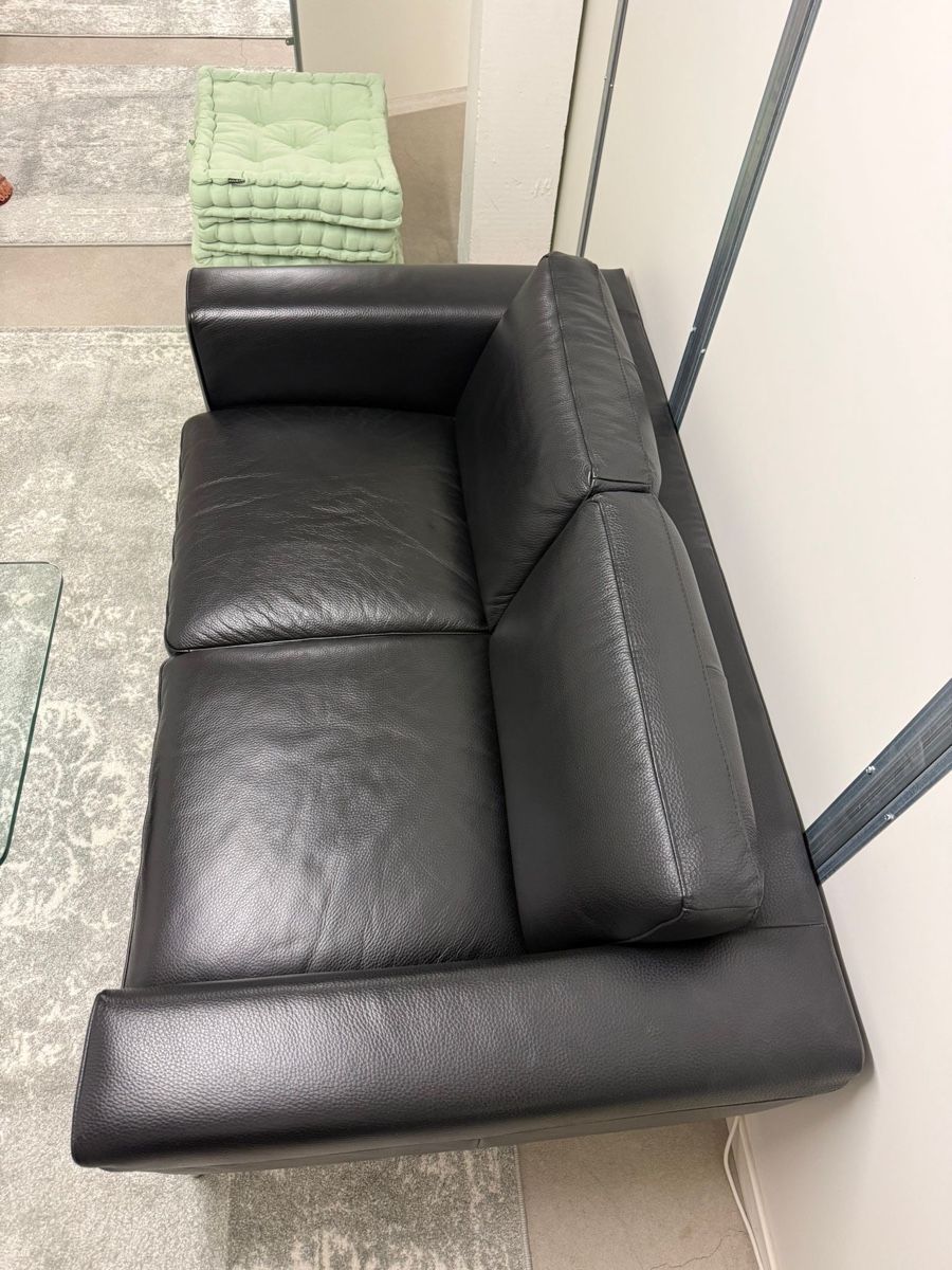 Sofas: Schwarzes Ledersofa – Gebraucht aus Pfaffhausen von marlymota 4