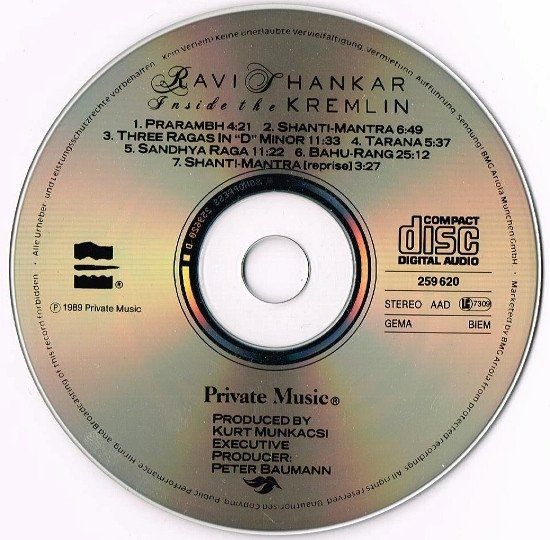 CDs: Ravi Shankar INSIDE THE KREMLIN Russian Ensemble "Boyan" CD – D'occasion à Kandergrund par Sososo 2