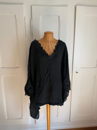 MADE IN ITALY - Poncho schwarz