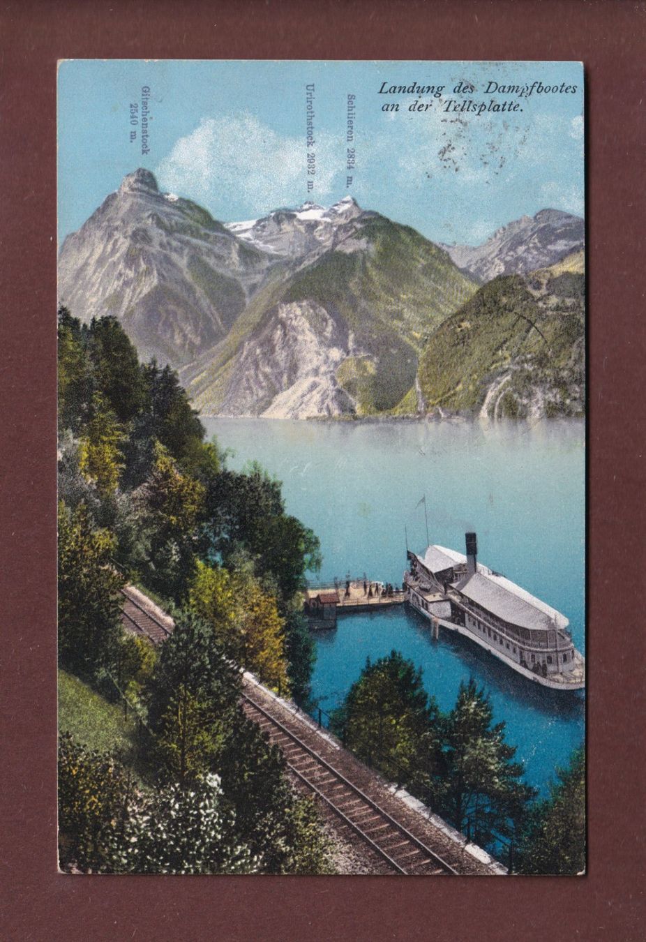 Cartoline postali: TELLSPLATTE - Schiff - 1910 – Usato da Pully venduto da nicecards