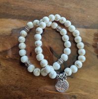 Set Sommerliches Mineral Stein Armband Lebensbaum NEU