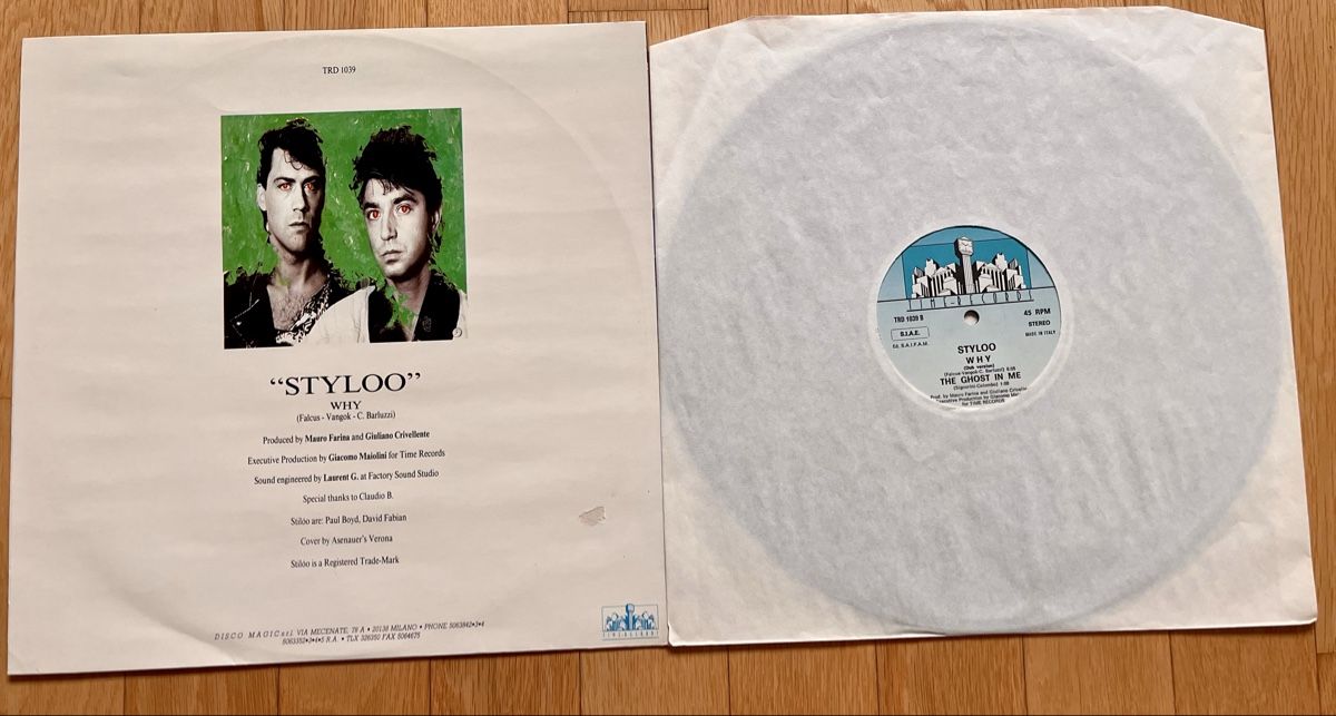 Dischi in vinile: STYLOO / WHY - ITALO DISCO (1986) – Usato da Sarnen venduto da m-basic 1