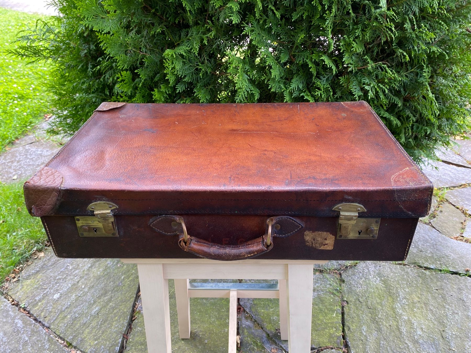 Cassapanche: seltener antiker Finnigans Reisekoffer / Oldtimer Koffer – Usato da Feldbach venduto da Olive1