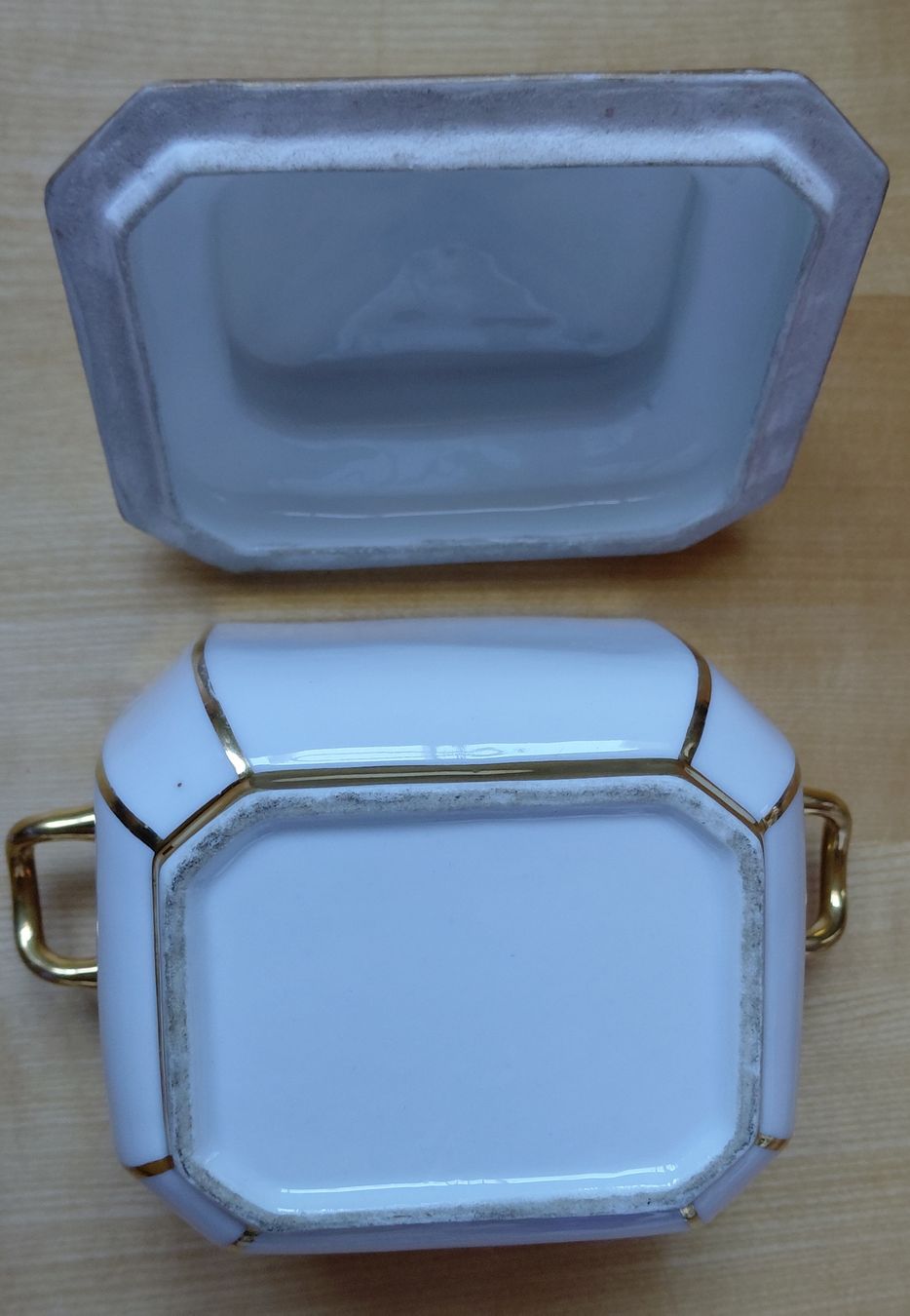 Zuccheriere: antike Bonbonnière mit Golddekor – Usato da Trogen venduto da Limboo 8