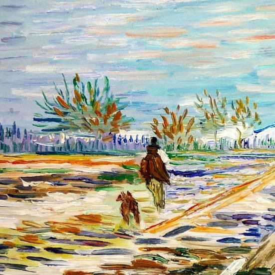 Riproduzioni & Creazioni: Vincent van Gogh Landschaft mit Schnee – Nuovo (secondo la descrizione) da Larnaca venduto da KunstDepot24 1