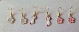 Goldfarben Ohrringe Set Geschenk Adventskalender Neu🐈🦋🌸