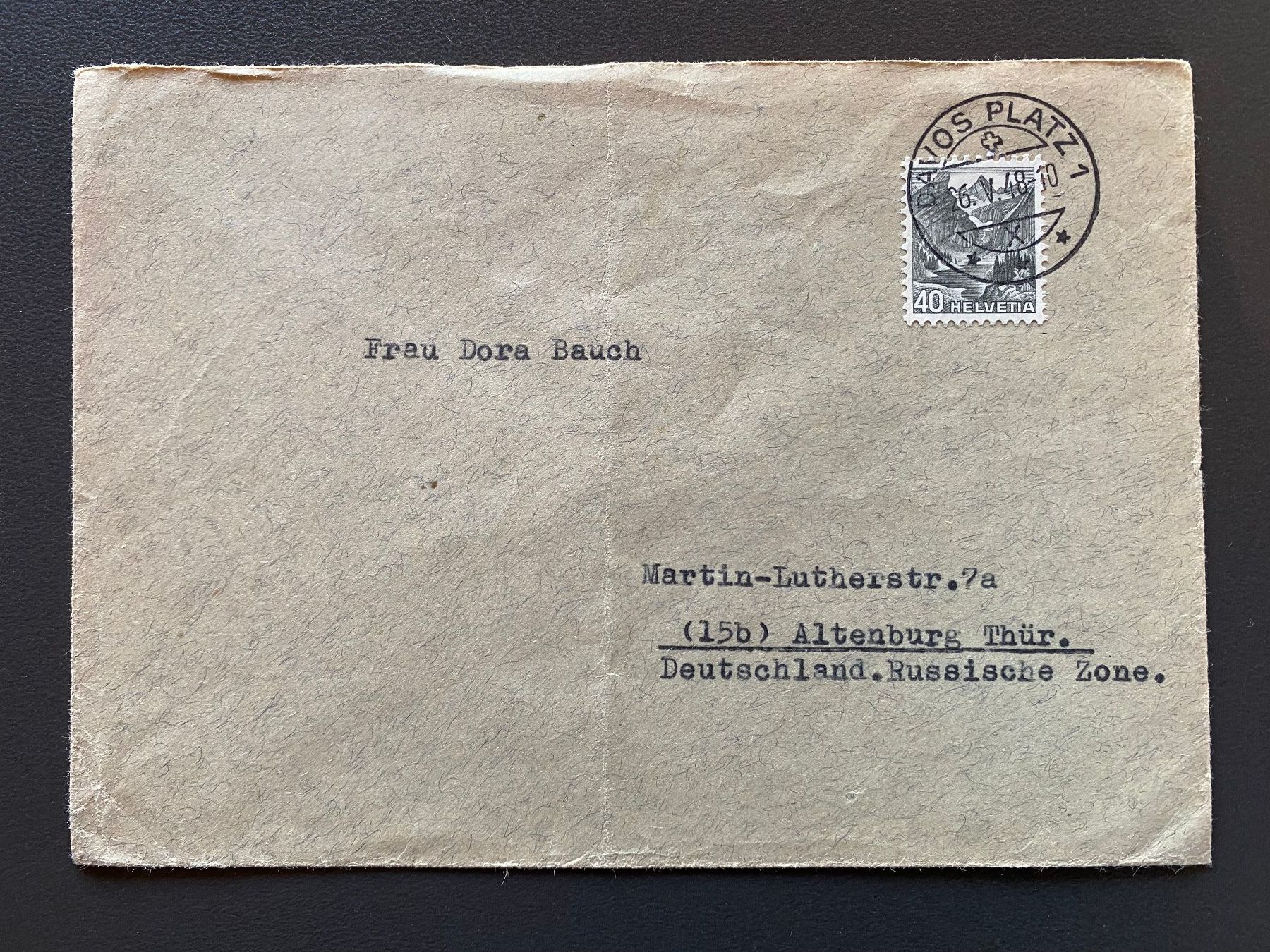 Tutti i francobolli: Alter Briefumschlag CH 1948 – Usato da deitingen venduto da popcorn02