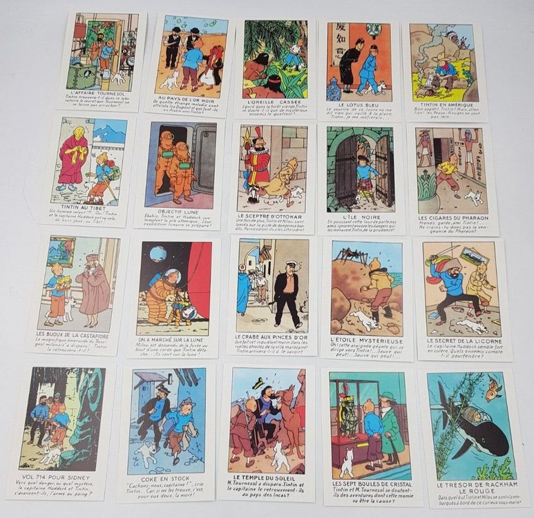 Lot Figurines Tintin – Éditions Lombard – Années 1984 à 1986 – Collection BD – Bon état