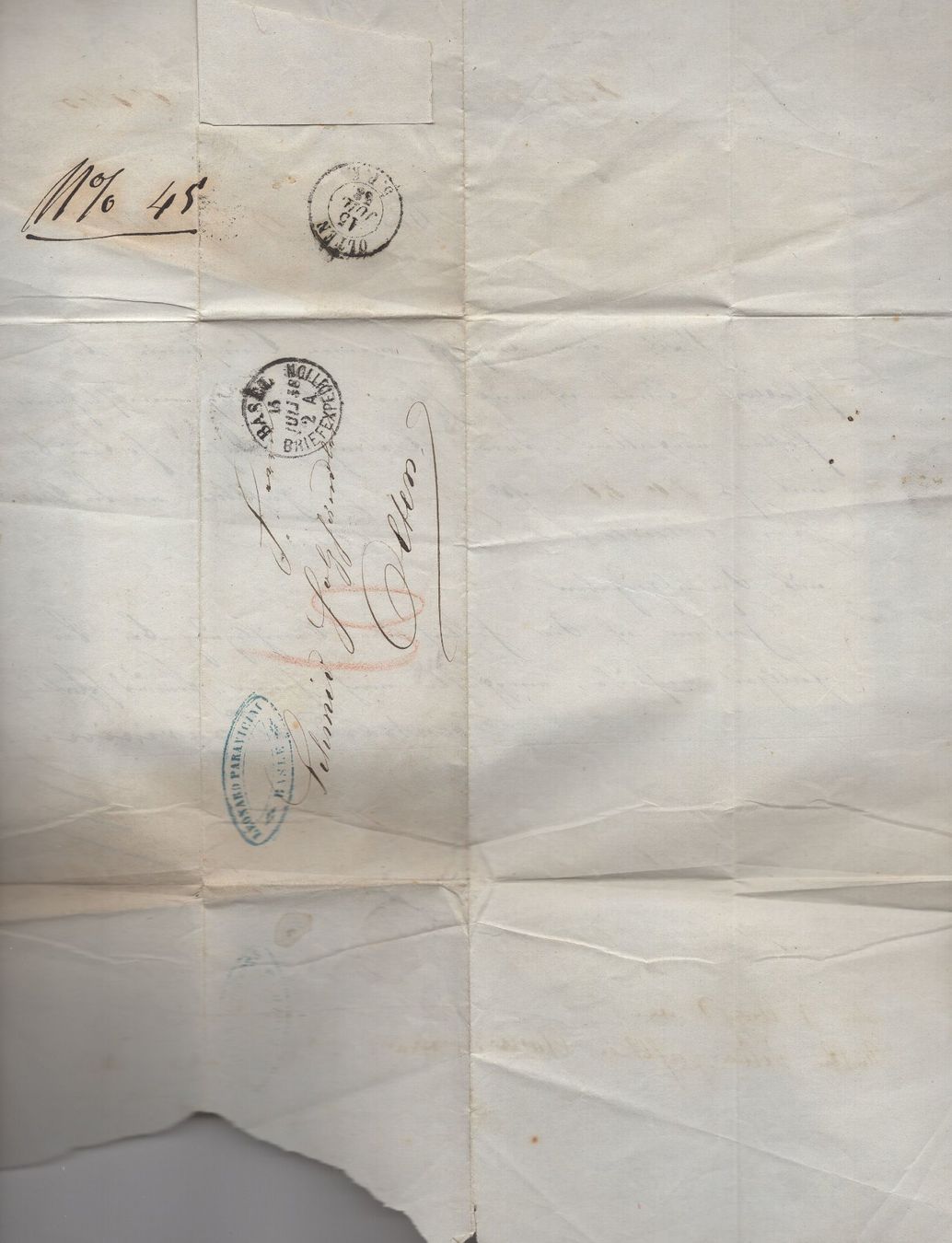 Tous les timbres: BASEL  15.JUIL 58   LEONARD  PARAVICIM – D'occasion à Aarau par kufi44 4
