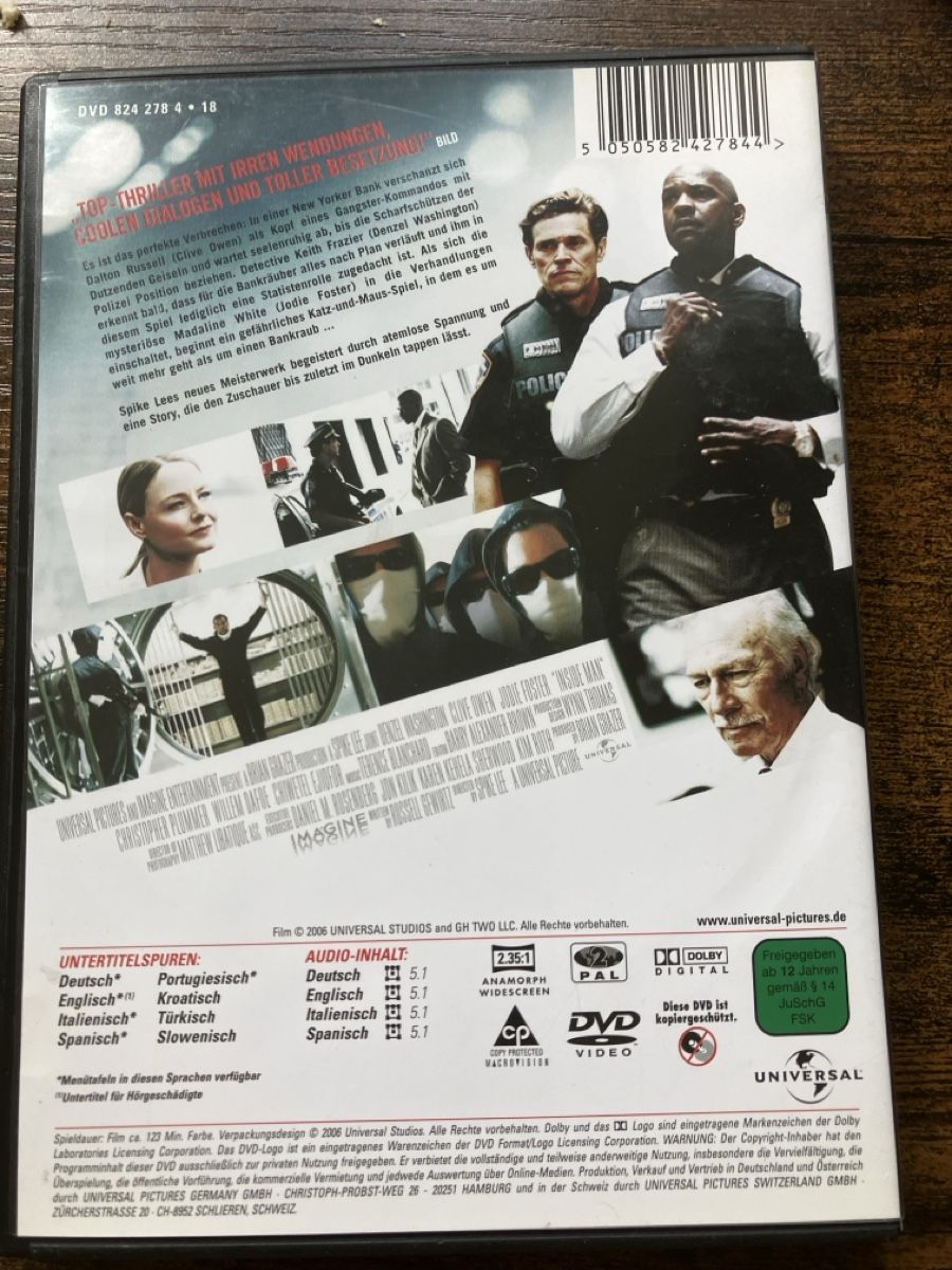Tutti i DVDs: Inside Man DVD – Usato da Glarus venduto da Jhuber78 1