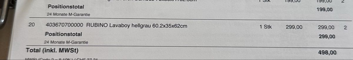 Tavoli: Micasa - Lavaboy hellgrau – Nuovo (secondo la descrizione) da Zürich venduto da juz_2t2j 4