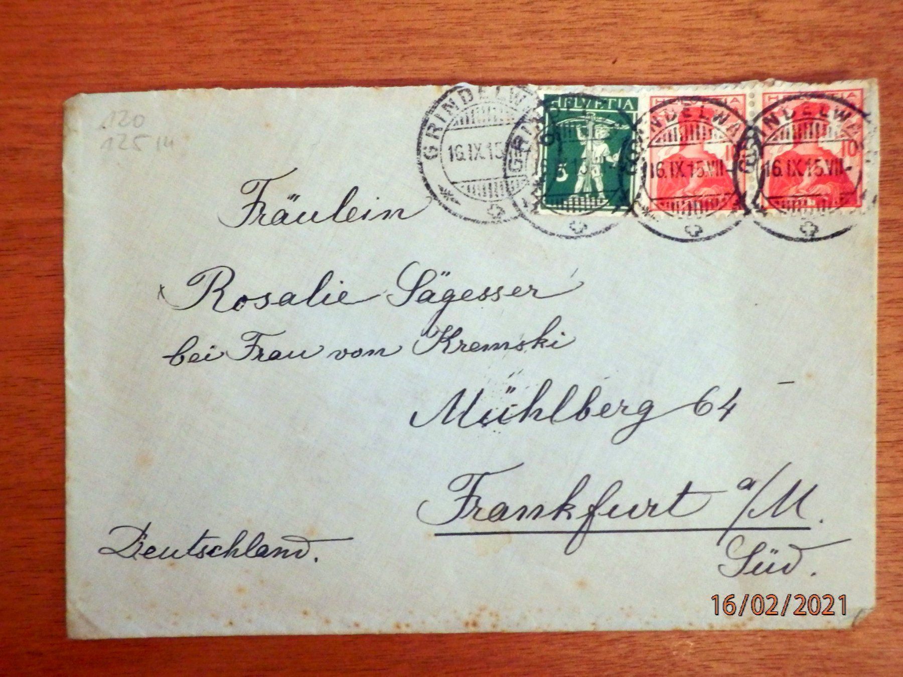 Alle Briefmarken: Mischfrankatur mit Vollstempel – Gebraucht aus Ueberstorf von dinbau