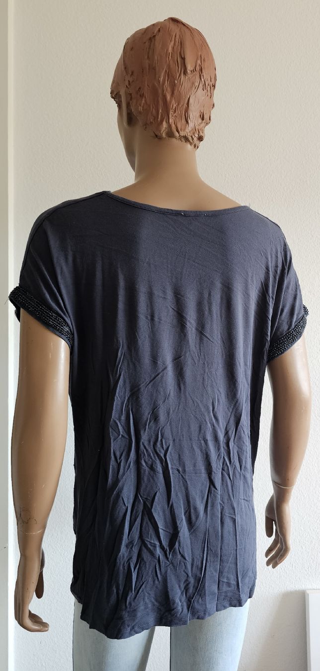 Tops: Graues Sommer Top mit Wasserfallkragen, Grösse L Madisson – Gebraucht aus Basel von Mazzo84 2